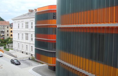 Foto von einem Blick auf das fertiggestellte ZMB Graz