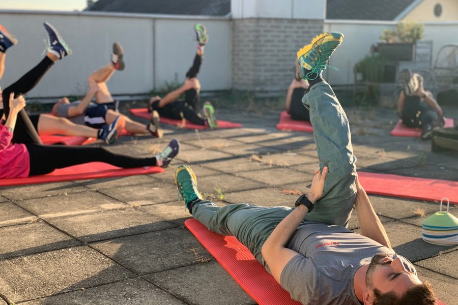 Foto von Eisner ZT Mitarbeitern beim Rooftop – Training