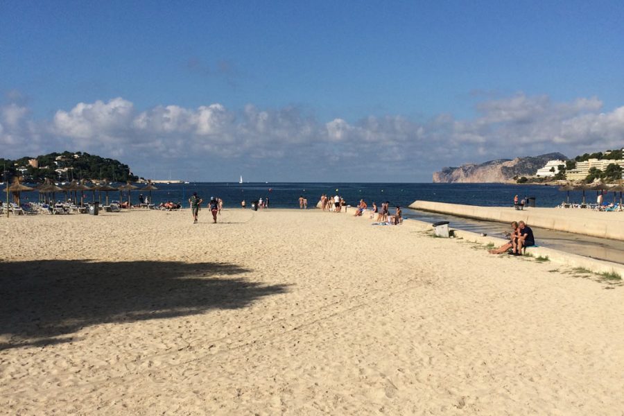 Foto vom Strand beim Urlaub in Santa Ponsa