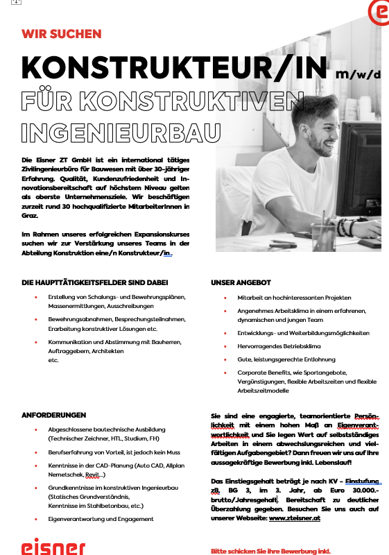 Konstrukteur/-in für konstruktiven Ingenieurbau m/w/d 1